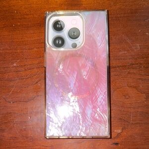Flaunt SQUARE Pink Iridescent Phone case